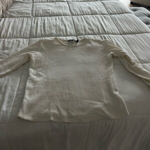 Theory Cream Women's Crew Neck Sweater